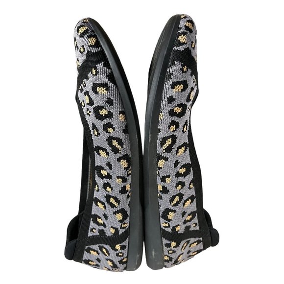 Clarks Cloudsteppers women's gray patterned Cusion Soft flats shoes size 8.5 - Picture 4 of 8